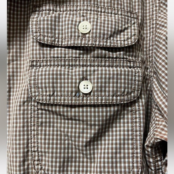 Michael Kors Brown and White Checkered Shirt - Picture 4 of 7